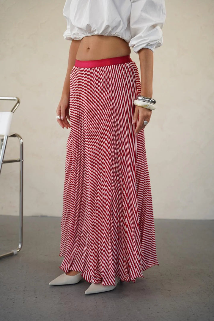 חצאית פסים לימסול - BELLE BOUTIQUE