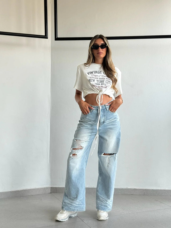 מכנס גינס סלין - BELLE BOUTIQUE