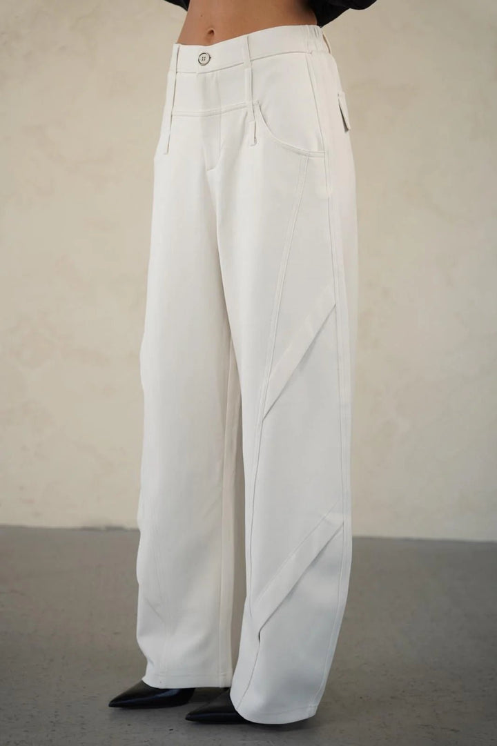 מכנס לימה לבן - BELLE BOUTIQUE