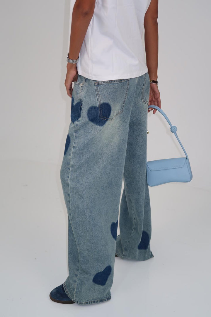 מכנס גינס ניקה - belle fashion